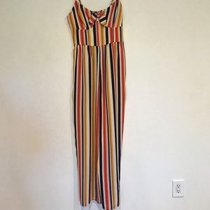 Striped multicolor jumpsuit M